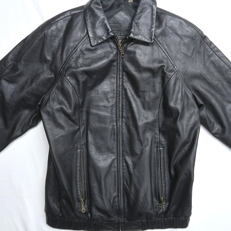 vintage 古着 レザーブルゾン ブラック 80's- 古着 80年代 YORN レザーブルゾン メンズM相当 ヴィンテージ