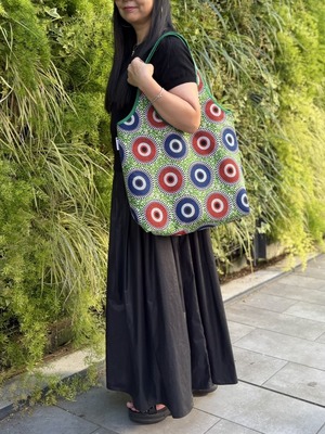 Tote Bag BIG 【African Circle × recycled Felt】