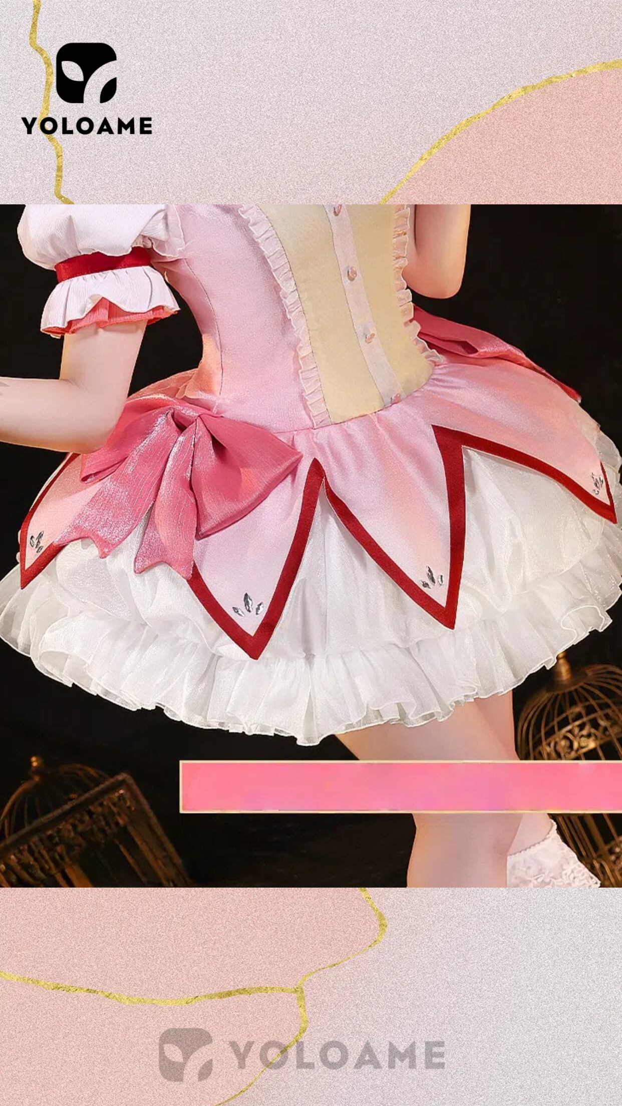 魔法少女まどか☆マギカ まどか 鹿目まどか コスプレ衣装【三分妄想 1