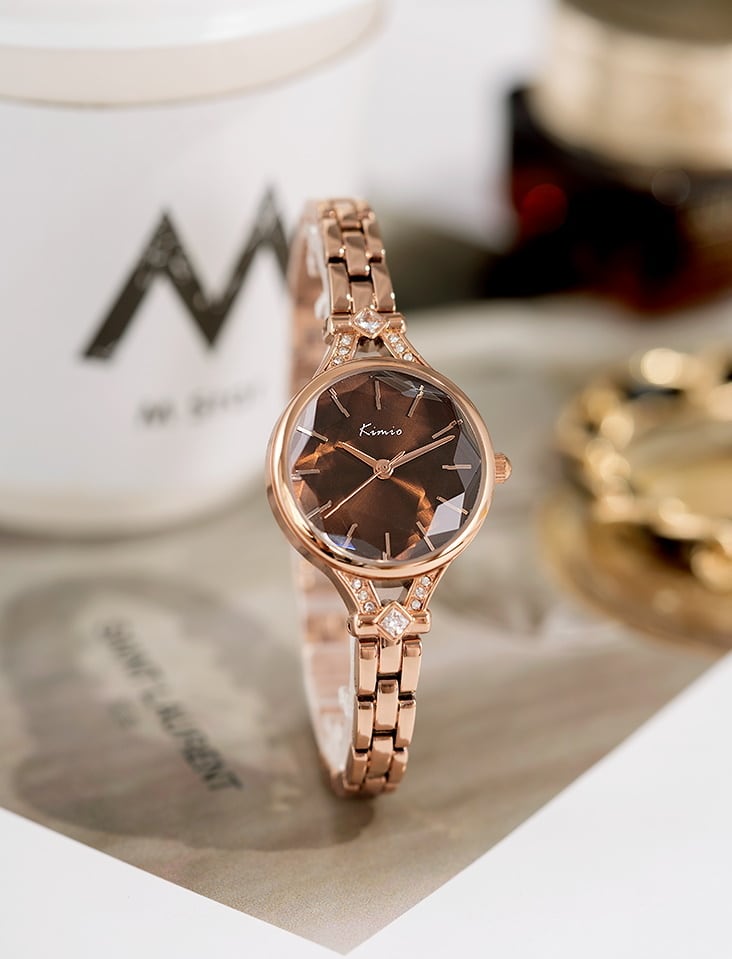 アウトレット】Kimio AF-6325(Brown) 腕時計 レディース | AromaFlat