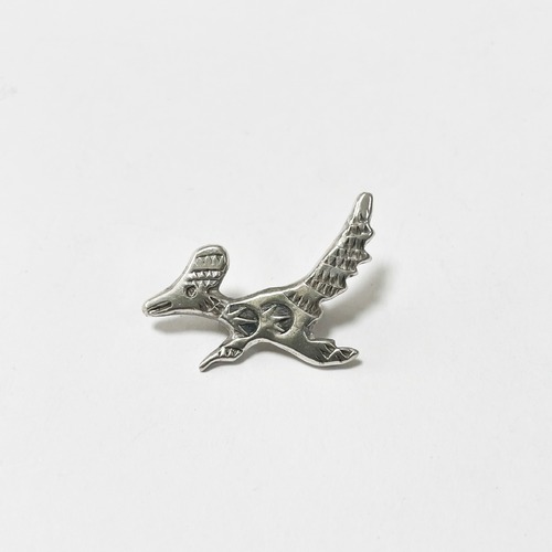 Vintage Southwestern Sterling Roadrunner Brooch