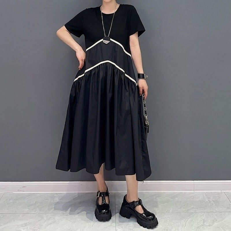 スリムプリーツワンピース ON0273