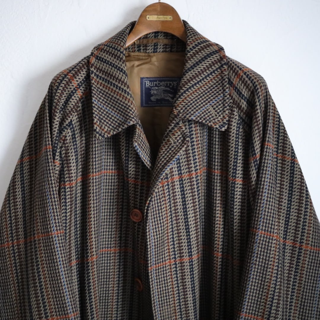 80s Vintage Burberrys Single Raglan Wool Coat【一枚袖】