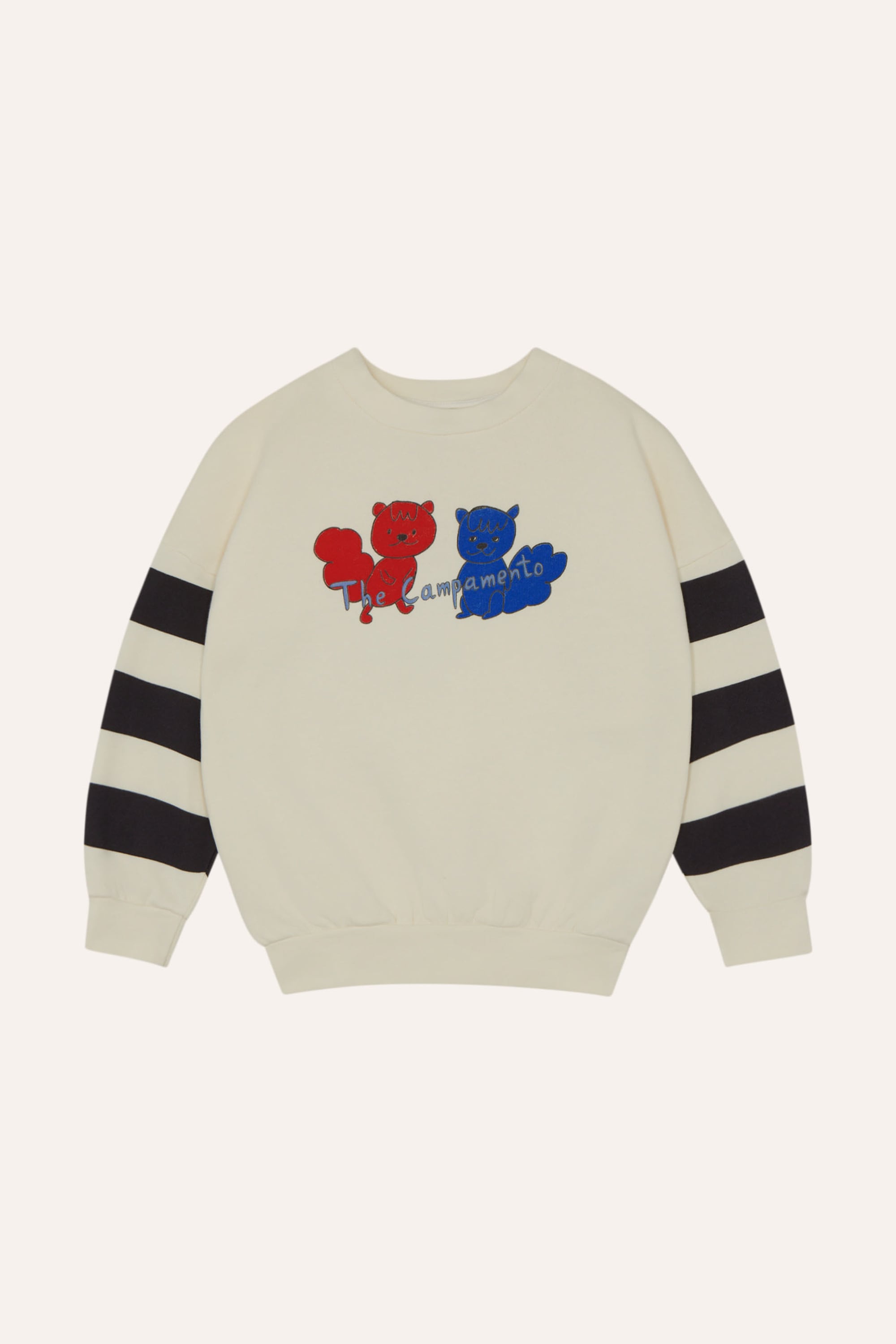 送料無料 the campamento/SQUIRRELS AND STRIPES SWEATSHIRT