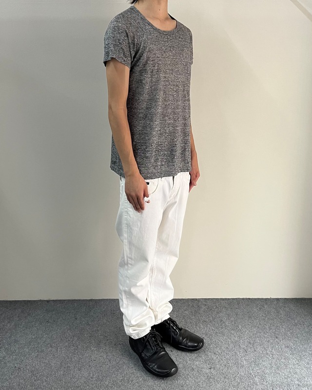 【DIESEL】micro border raglan top