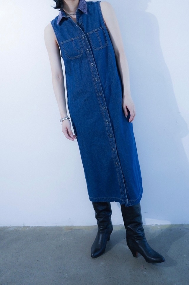 python denim onepiece