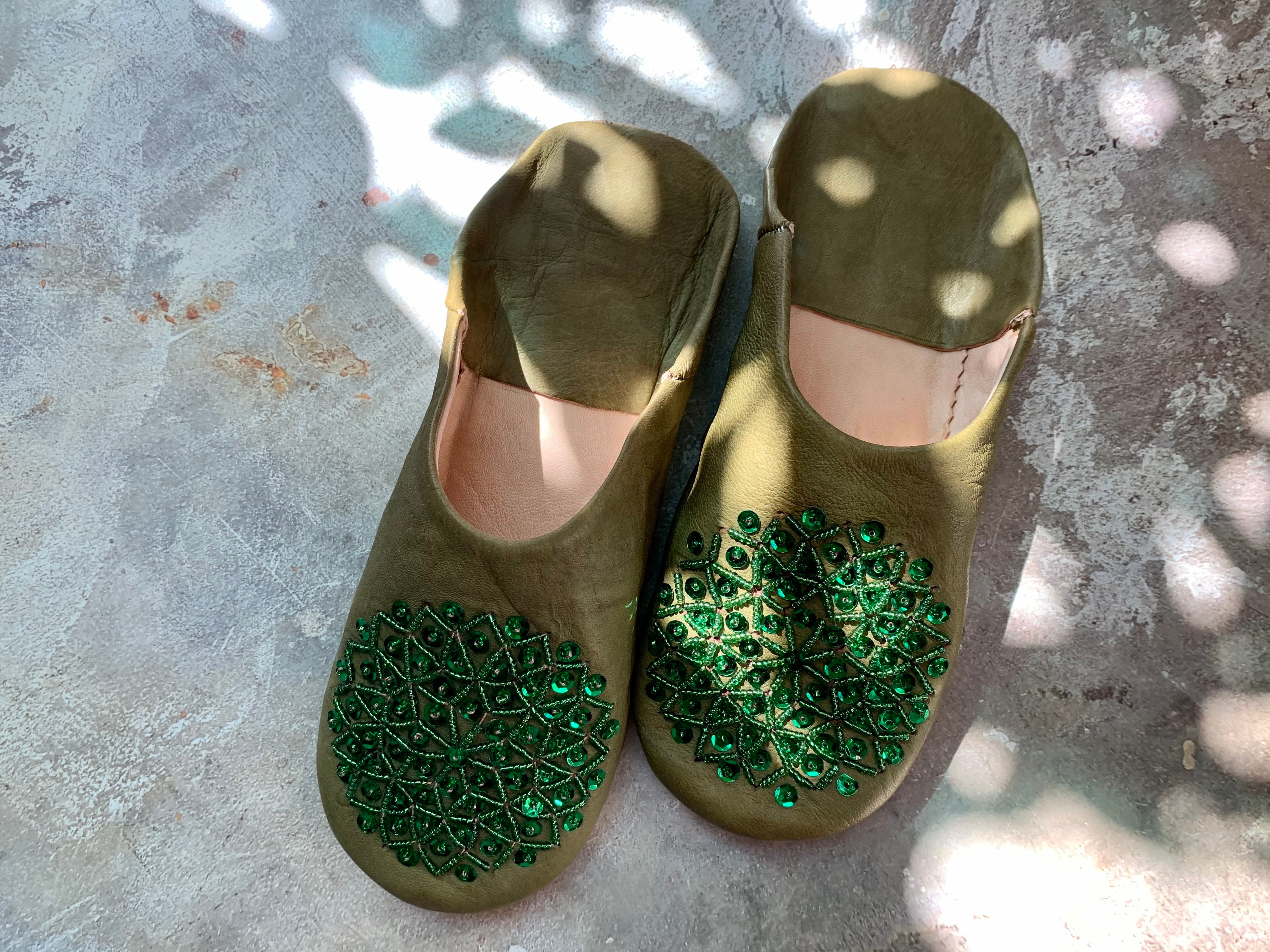 モロッコキラキラバブーシュ