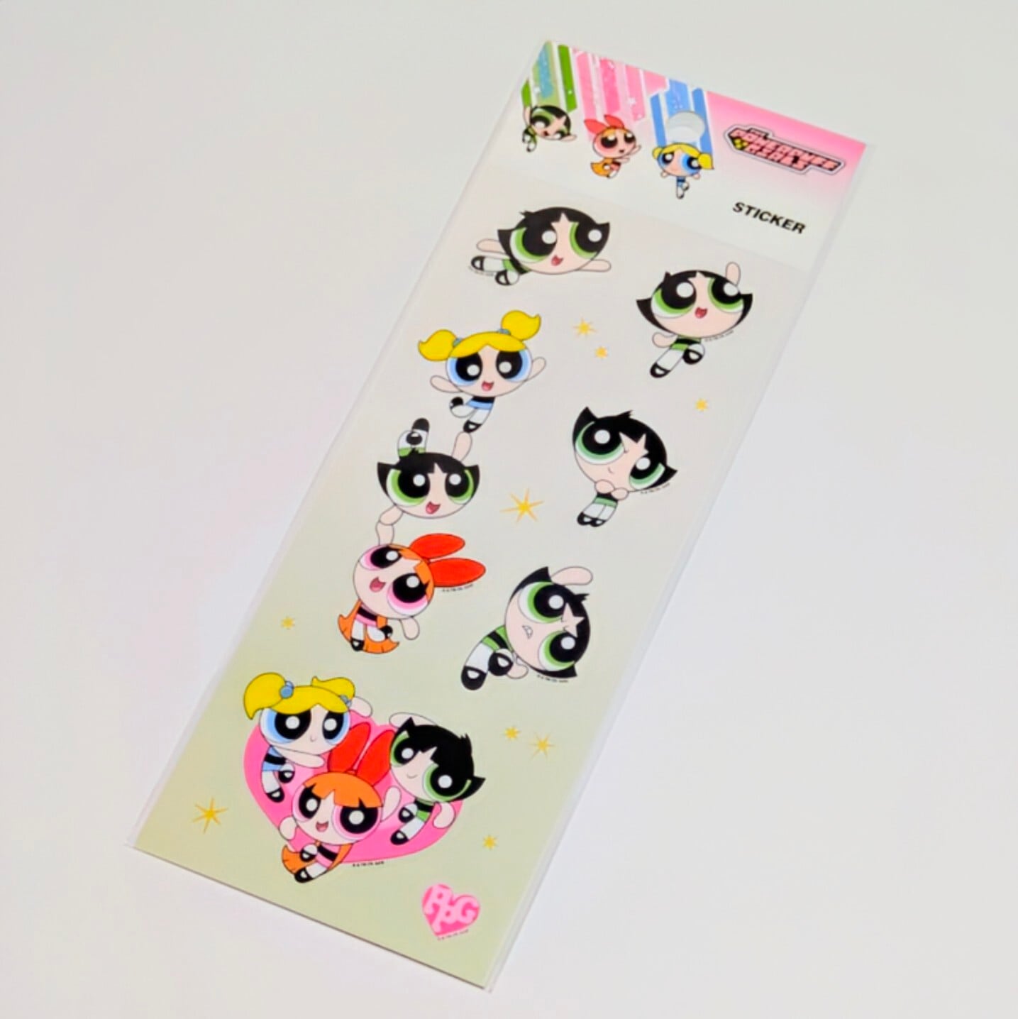 送料無料!【 The Powerpuff Girls / パワーパフガールズ 】STICKER(ステッカー) KOREA LIMITED 〚アメリカン雑貨 アメトイ〛