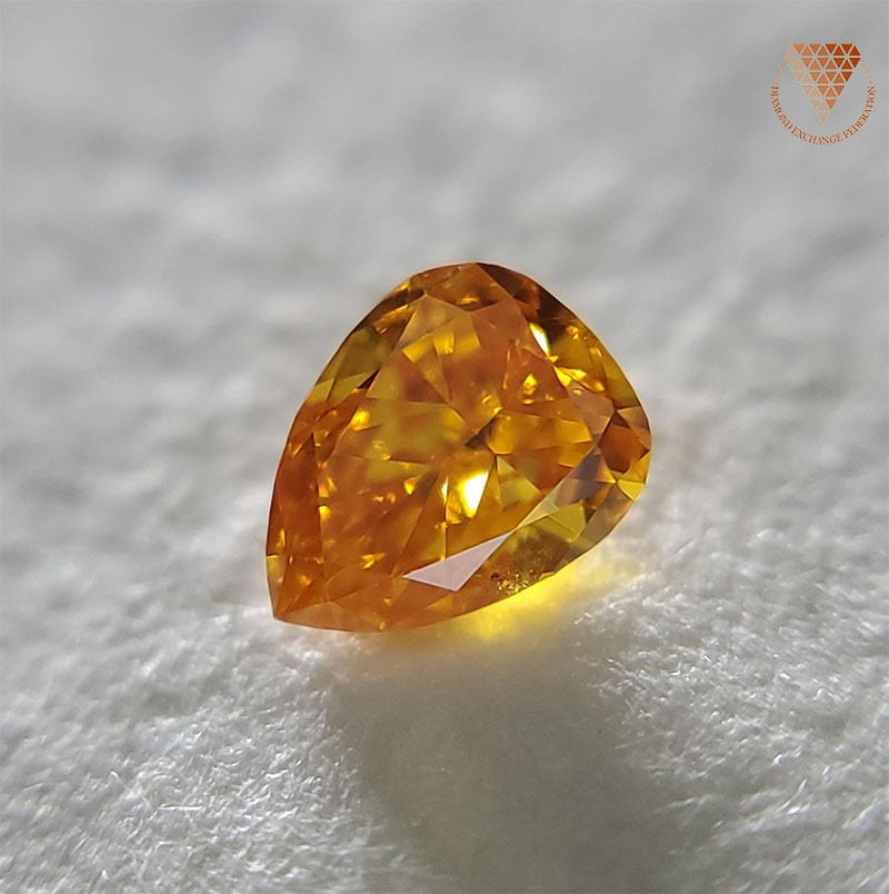 オリンジダイヤモンドルース/ F.D.Y.ORANGE/ 0.123 ct.