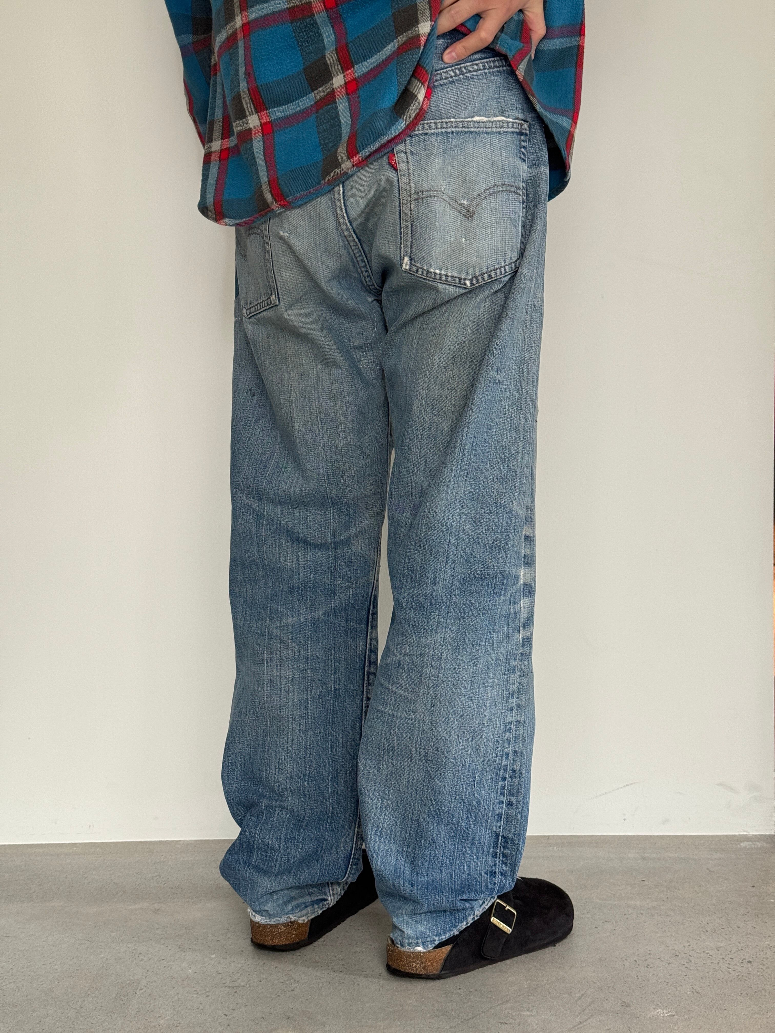 70's Vintage Levi's 501 66 Single Patchwork Denim Jeans | KLIPP