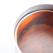 ヒノキのうつわ中-漆仕上げ