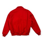 90s McGREGOR マクレガー ニチメン ロゴワッペン 裏チェック ウール ドリズラー ジャケット サイズ M /レッド/ビンテージ/オールド