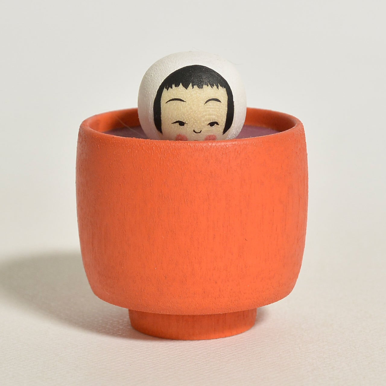 おしるこちゃんこけし 約1.5寸 約4.5cm 鈴木明 工人（作並系）#2336
