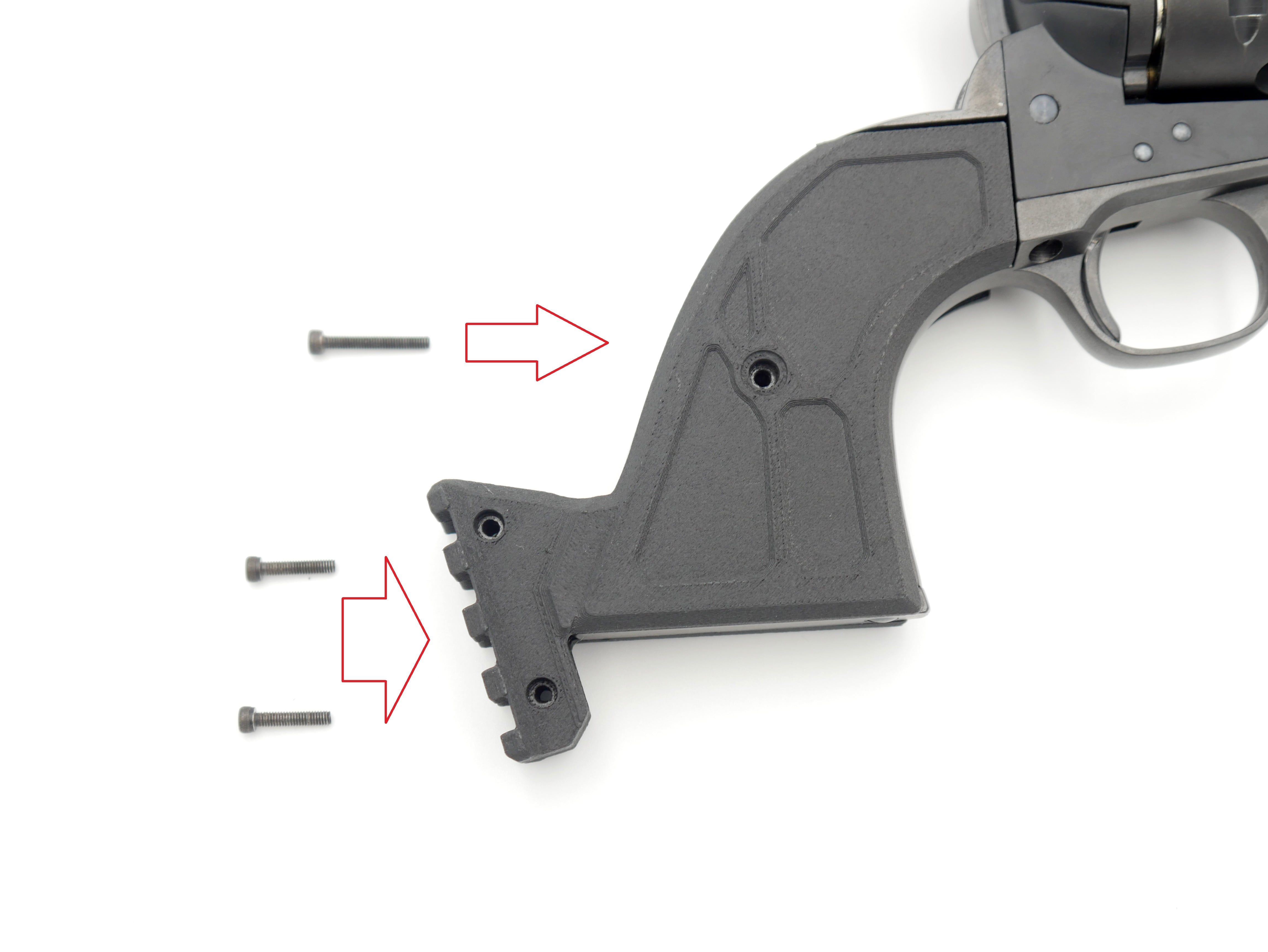 タナカ SAA 2nd GAS対応 カスタムグリップ(20mmストックアダプター Ver