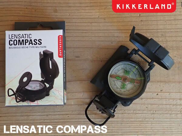 LENSATIC COMPASS レンザティックコンパス 方位磁針 キャンプ アウトドア アーミー KIKKERLAND キッカーランド DETAIL