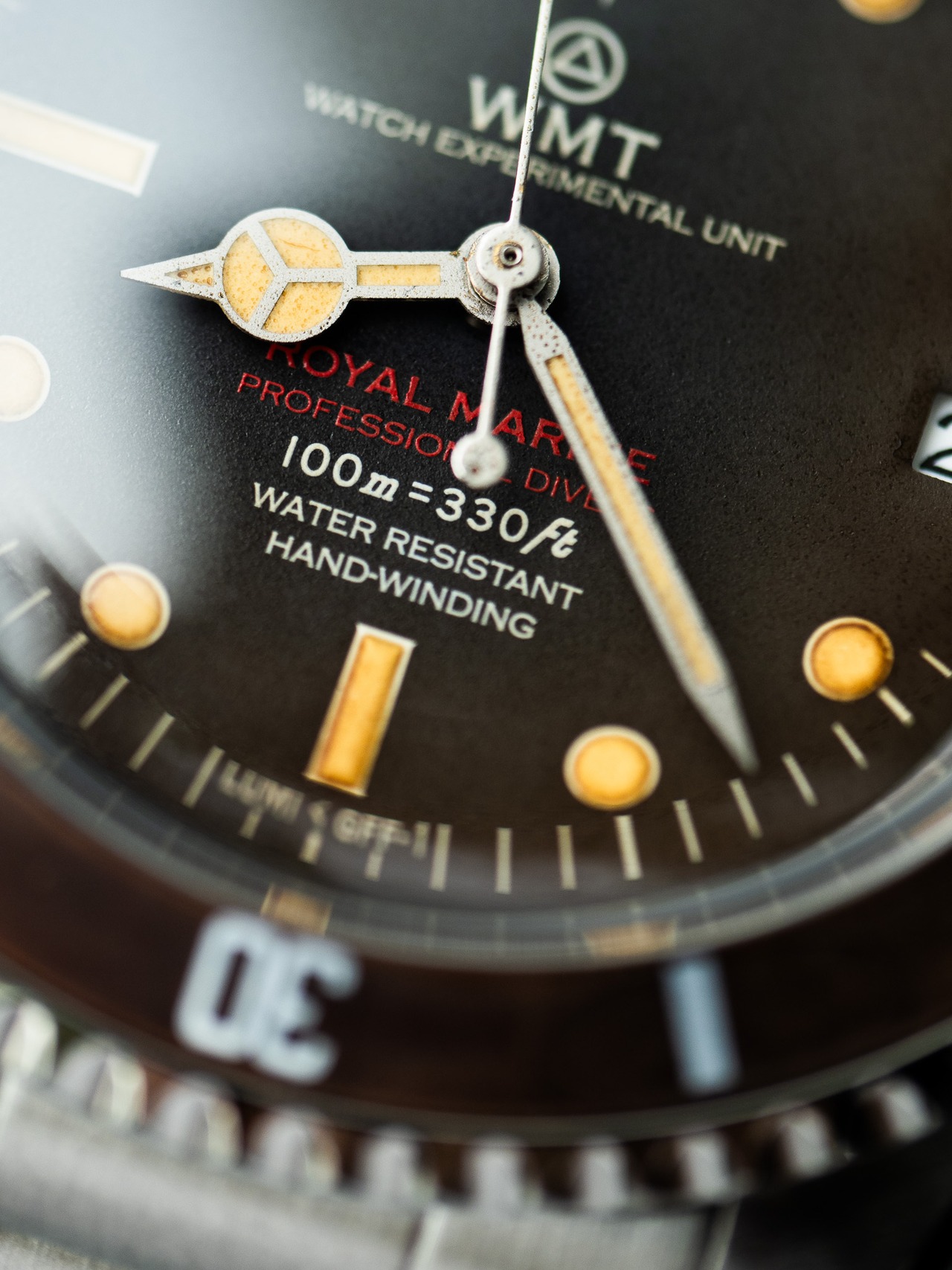 WMT Royal Marine – Tropical Brown / Aged Edition / Metal Bracelet + Rubber Strap Set