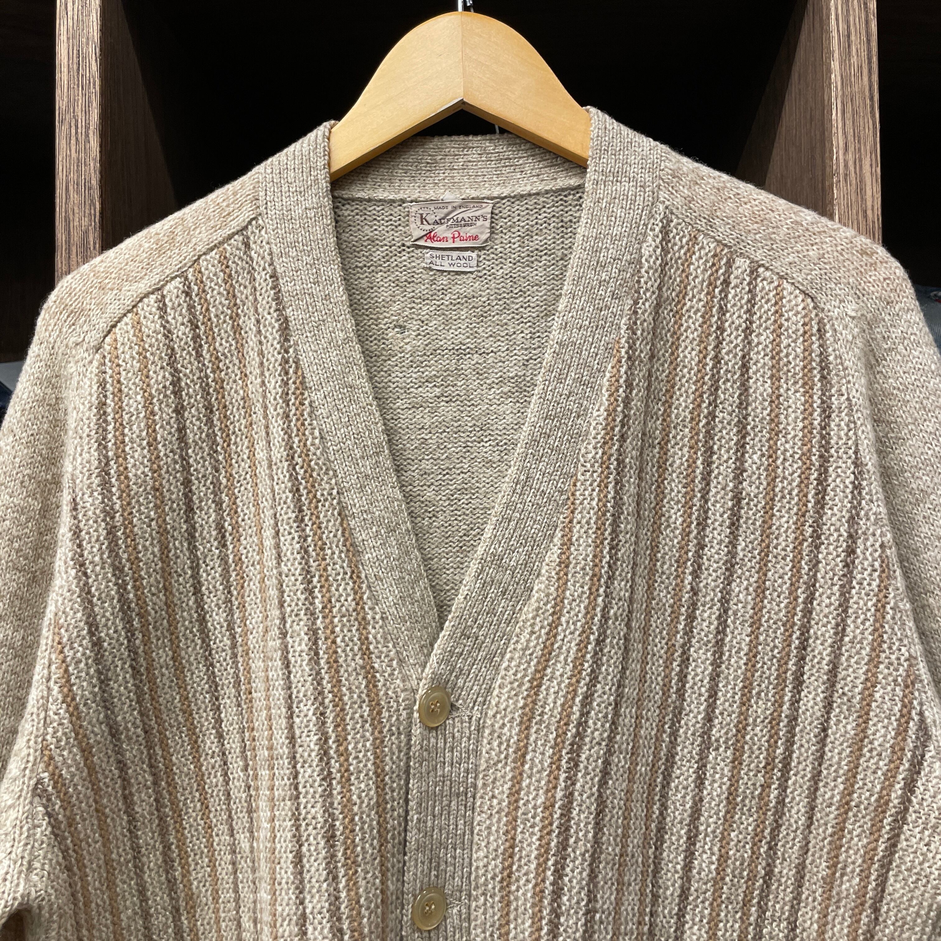 ①1960'S ALAN PAINE SHETLAND WOOL CARDIGAN | safarionline