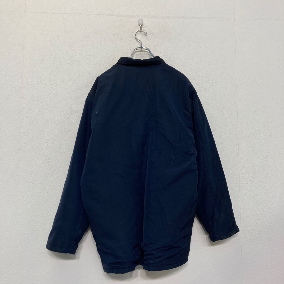 ジップアップ ジャケット L~ ネイビー 冬用 極暖 ファー 厚手 古着卸