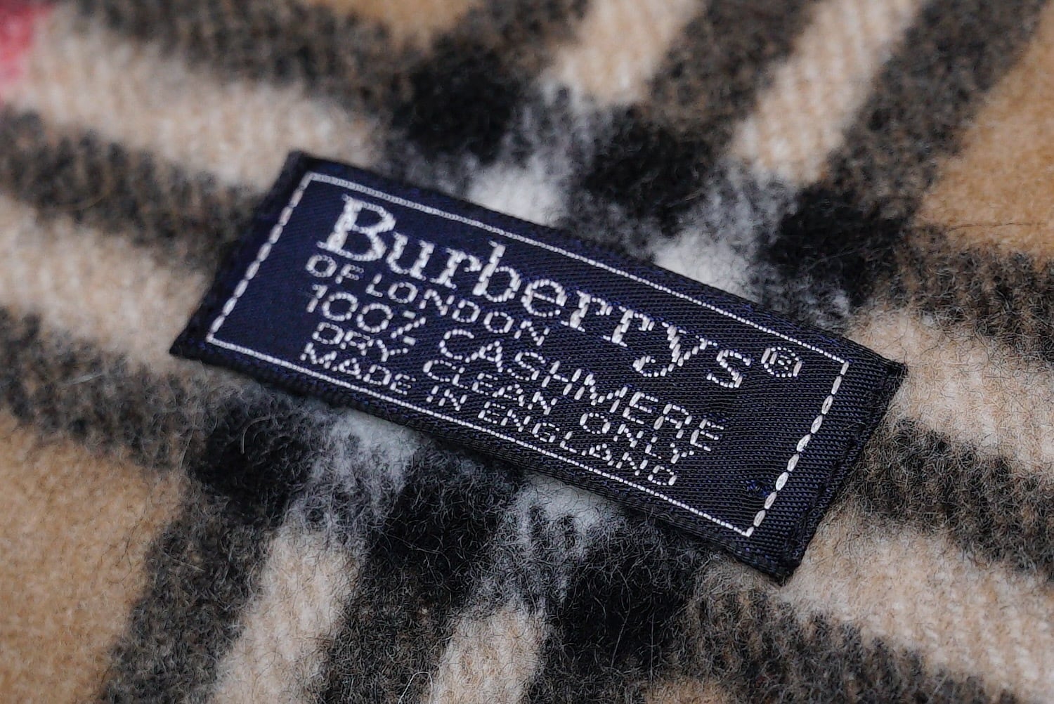 2941 Burberrys OF LONDON バーバリー カシミヤ マフラー ヴィンテージ