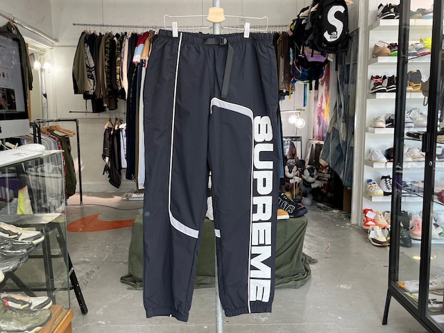 Supreme S PANELED BELTED TRACK PANT BLACK MEDIUM 59386