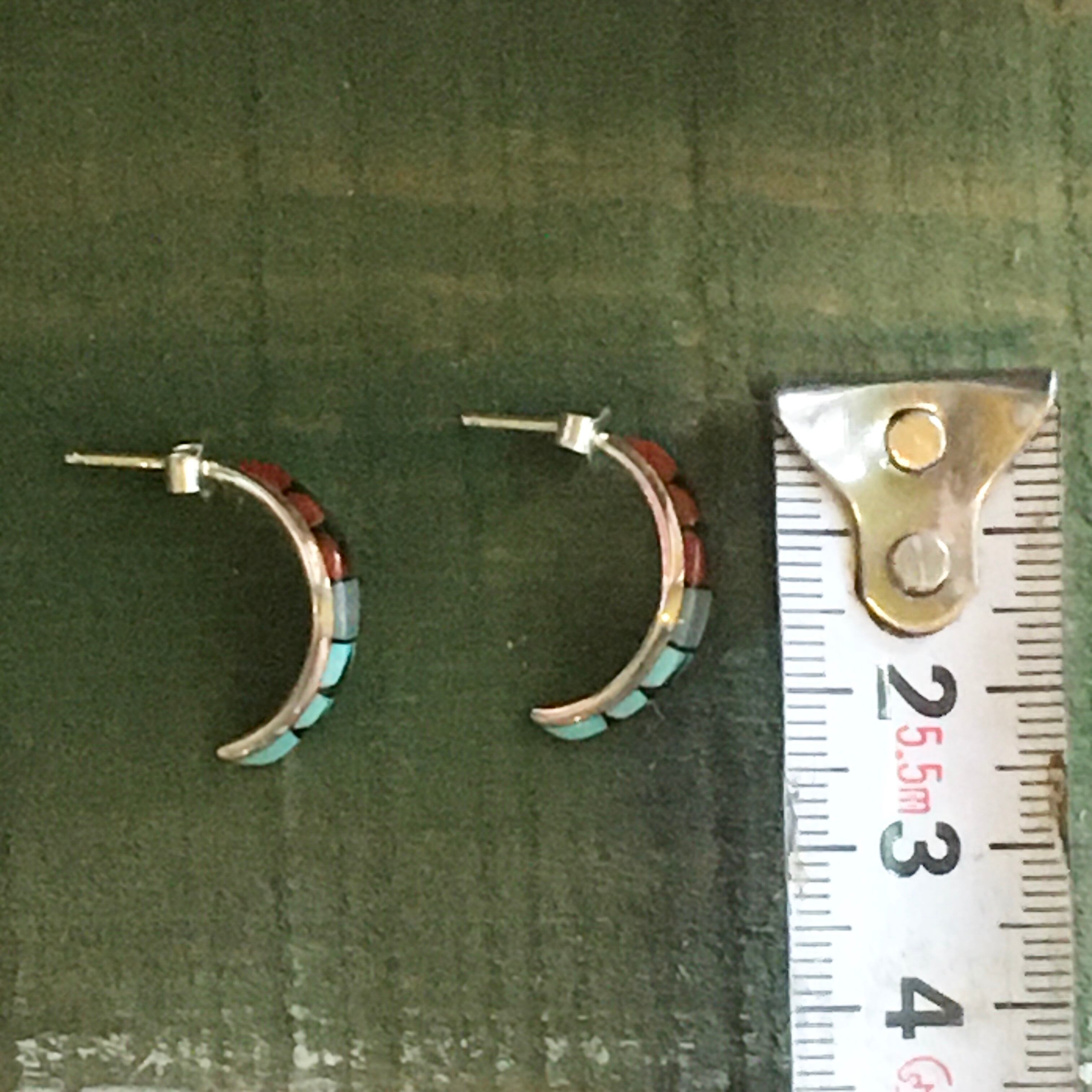 ズニ族 インディアンジュエリー ピアス ZUNI Indian jewelry pierce