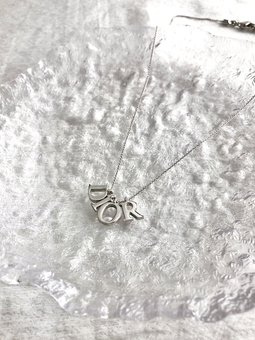 Christian Dior クリスチャン ディオール ネックレス シルバー Diorロゴ vintage ヴィンテージ オールド 7y523w