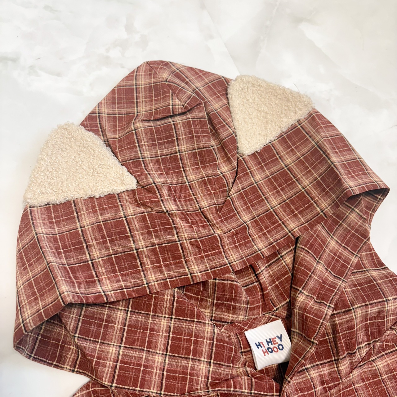 【会話のきっかけ服。】「そのフード可愛いですね」で繋がるねこ耳フード付きチェックシャツ【無言の自己紹介】 - 6