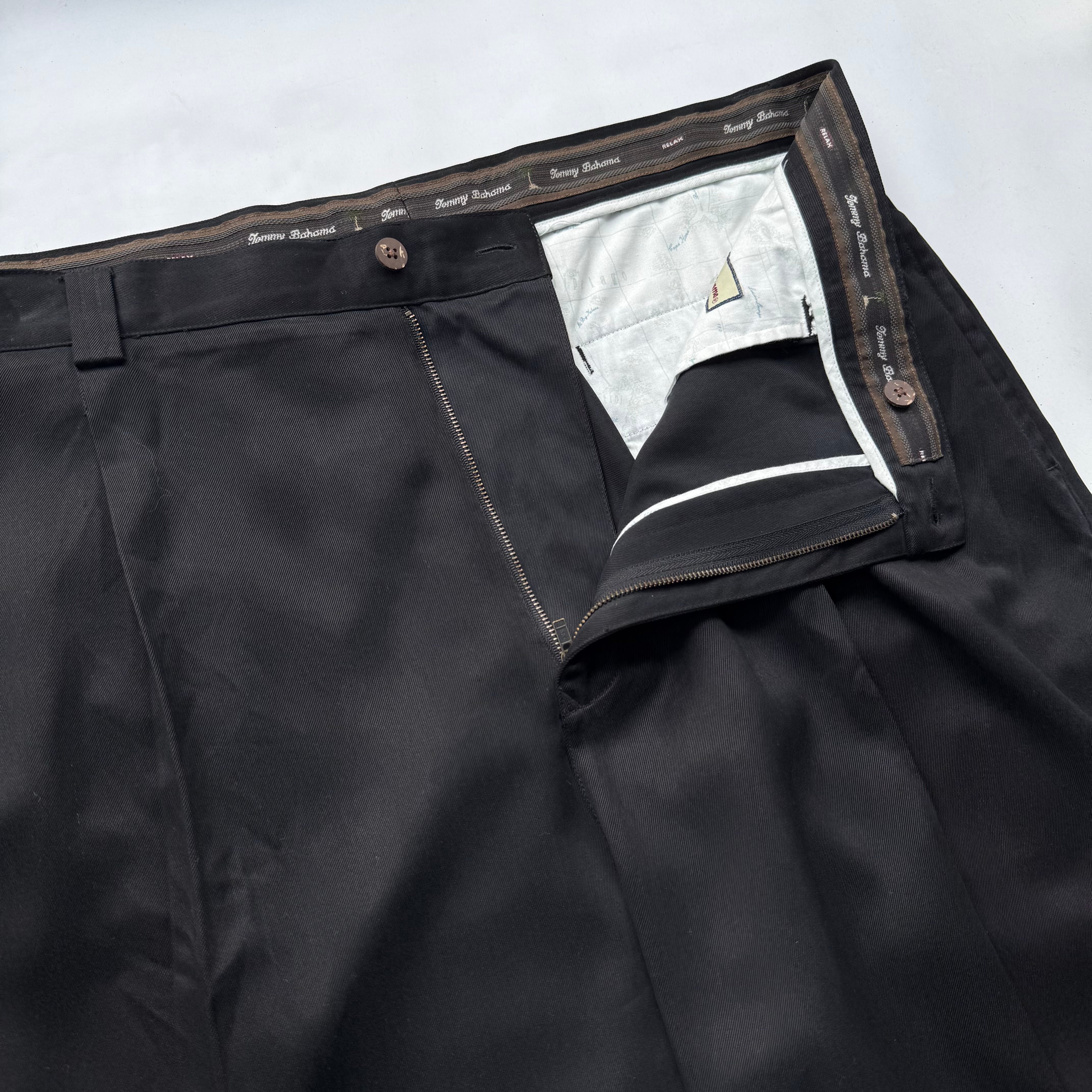 90's Vintage “TOMMY BAHAMA” 2tuck Silk Slacks | 放課後の思い出