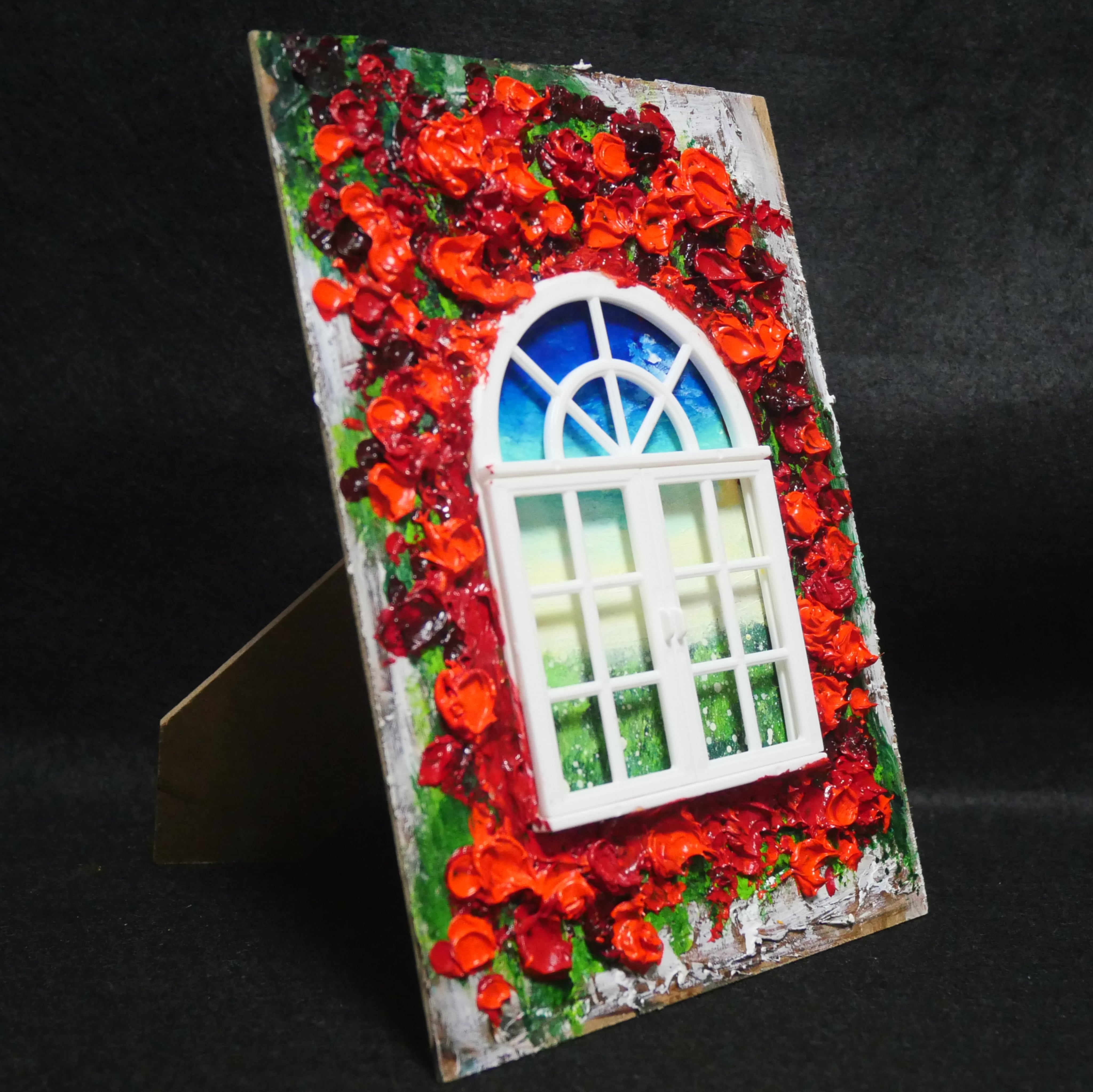 油絵 油彩画 原画「窓の先」絵画 アート インテリア 壁掛け | HIROSHI1990