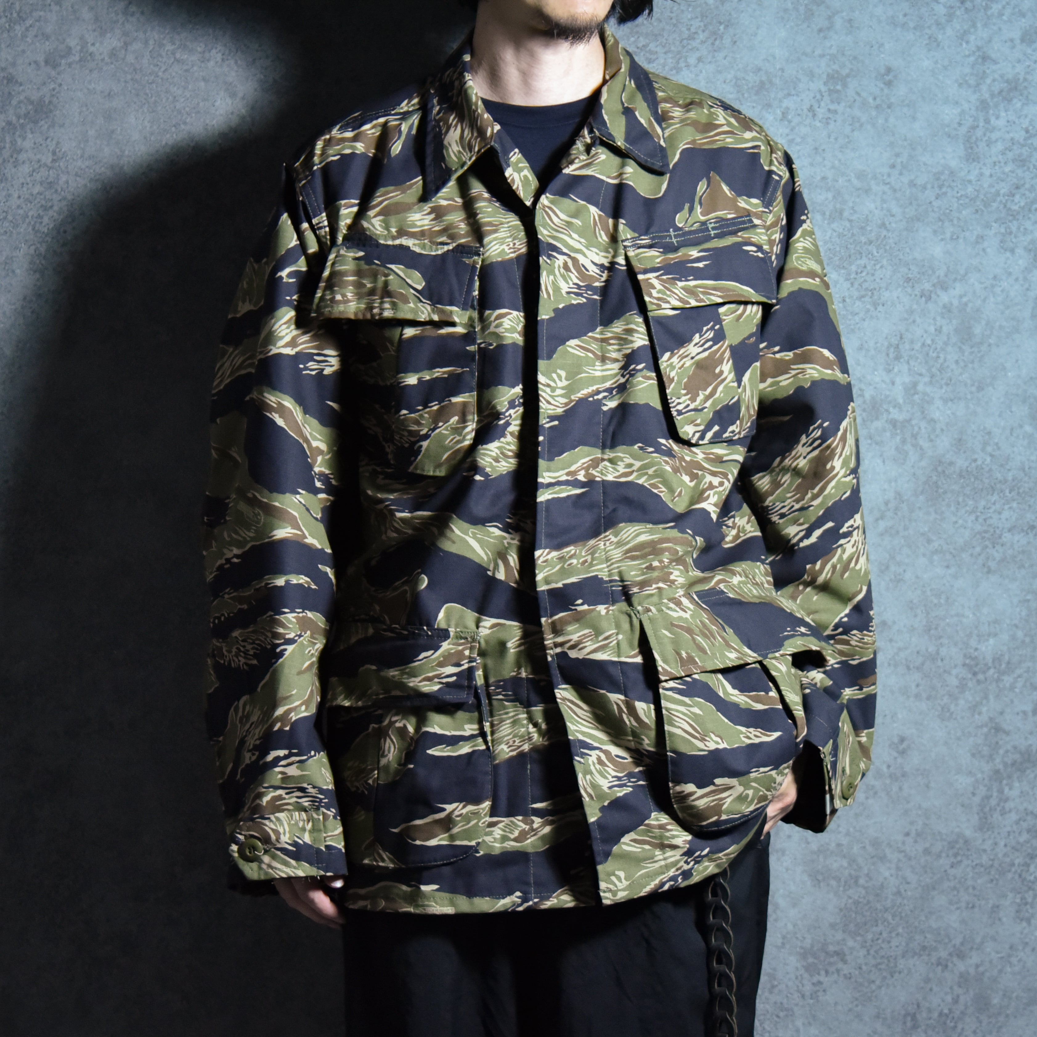 DEAD STOCK】MCGUIRE ARMY NAVY Tiger Camouflage Jungle Fatigue