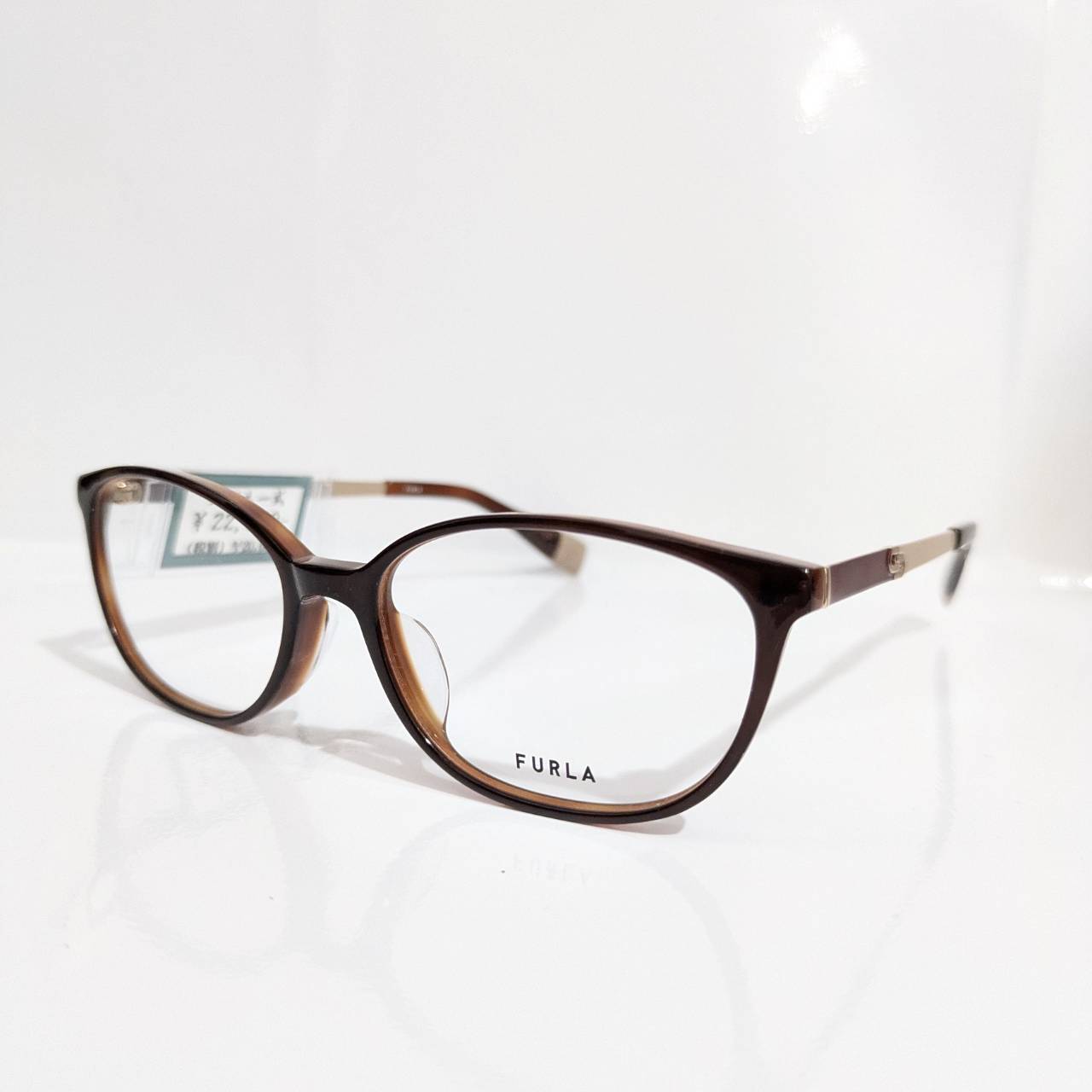 【FURURA】オーバルセルフレーム ブラウン