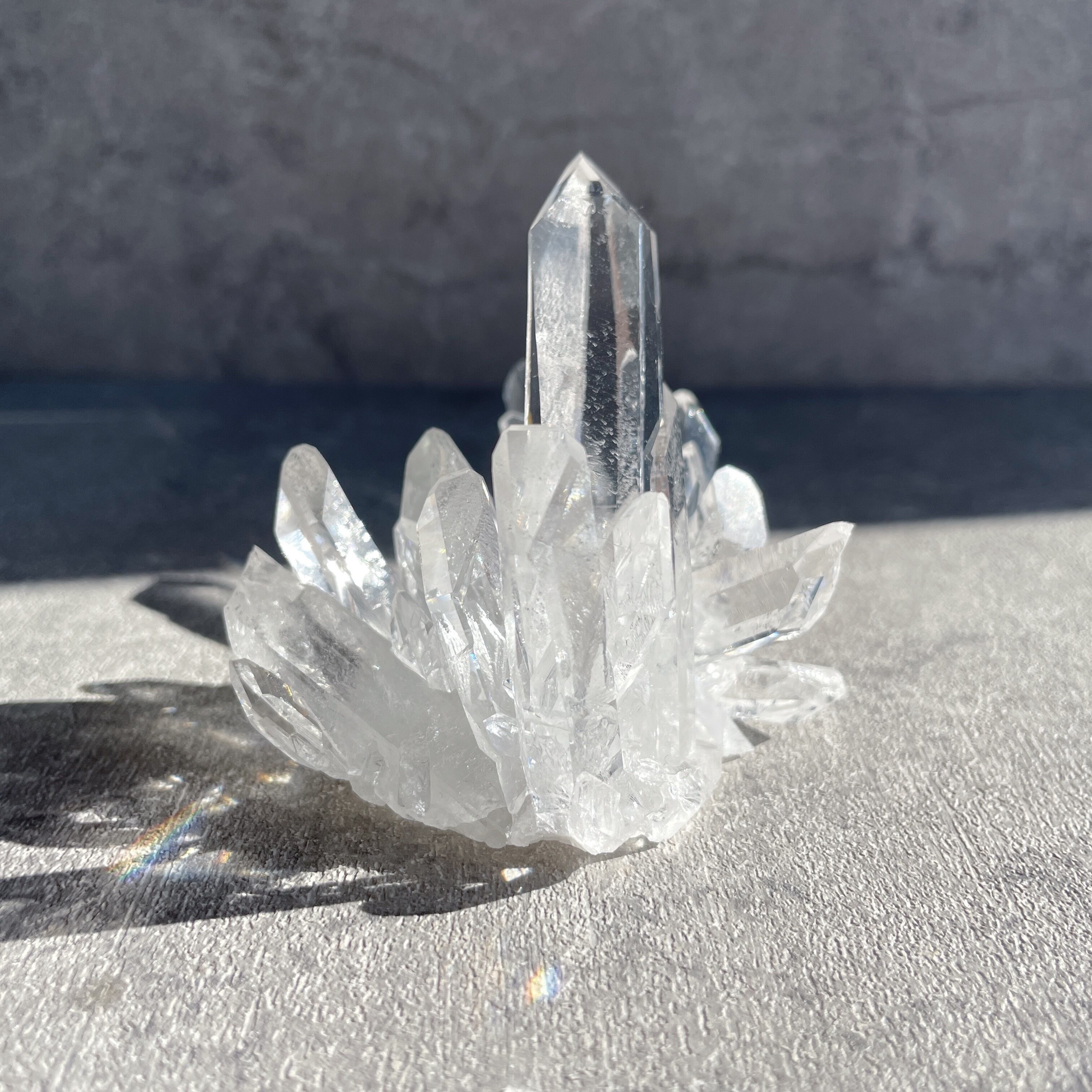 ゼコ産水晶 クリアクォーツクラスター66◇スターブラリークォーツ