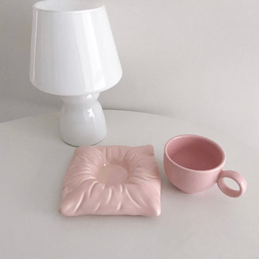 cushion cup saucer set 5colors / クッション コップ ソーサー セット