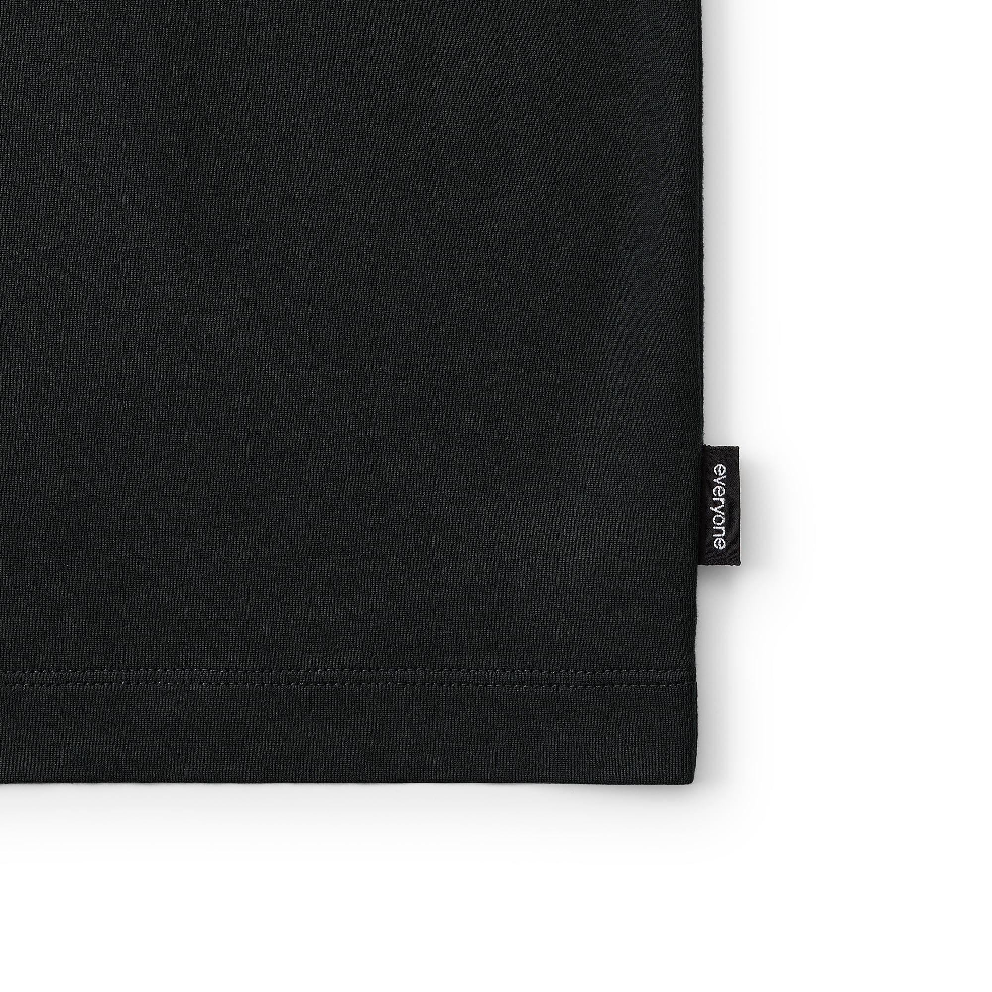 everyone high-gauge cotton no sleeve tee shirt (BLACK) | everyone
