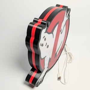 再入荷!送料無料!SPECIAL ITEM【 Ghostbusters ( ゴーストバスターズ ) 】  ムーグリー(Mooglie)LEDロゴライト / フレックスLED ネオンサイン 〚アメリカン雑貨 アメトイ〛