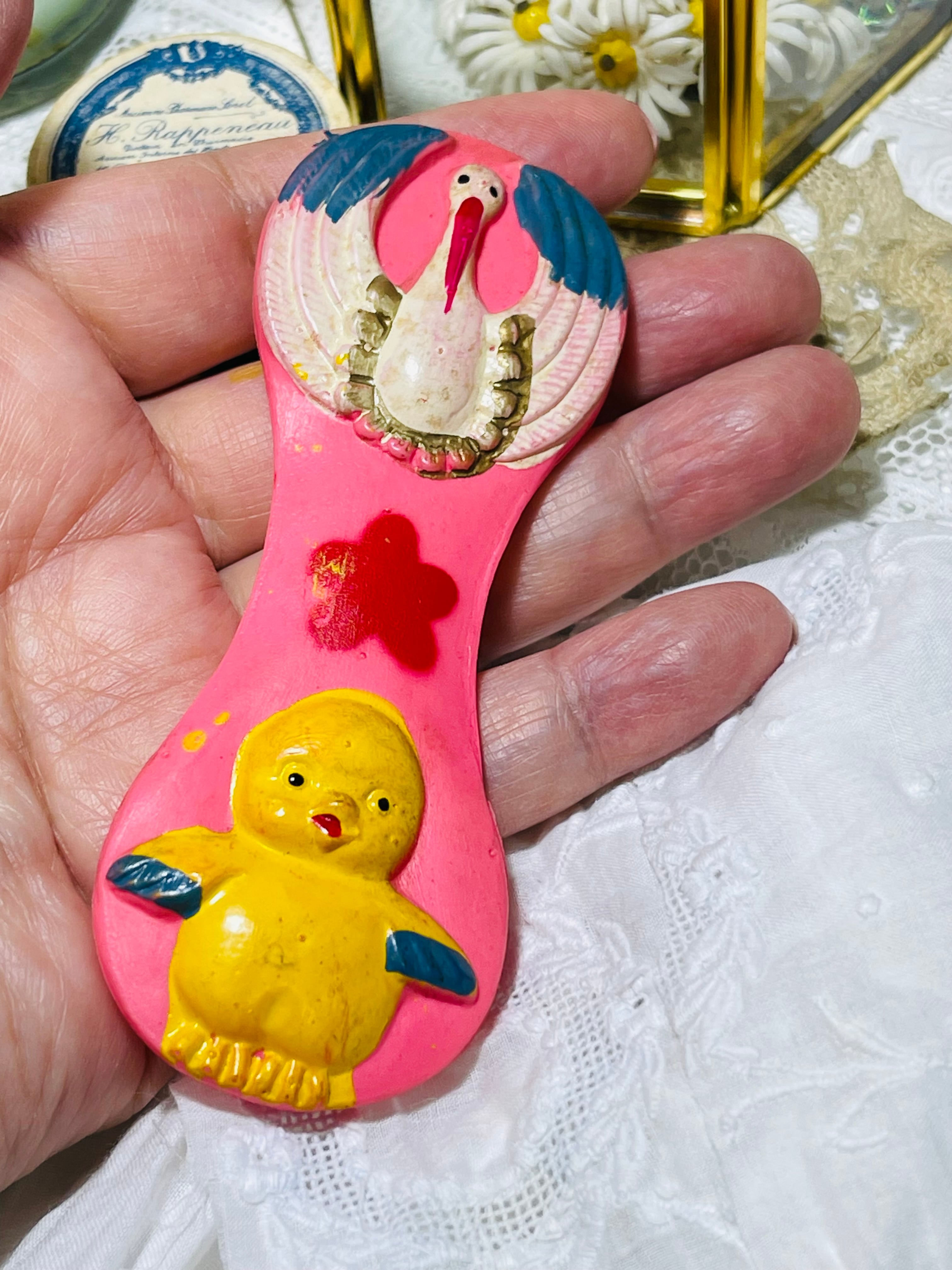 昭和レトロ セルロイド 赤ちゃんのおもちゃ ひよこ | アネモネ雑貨店