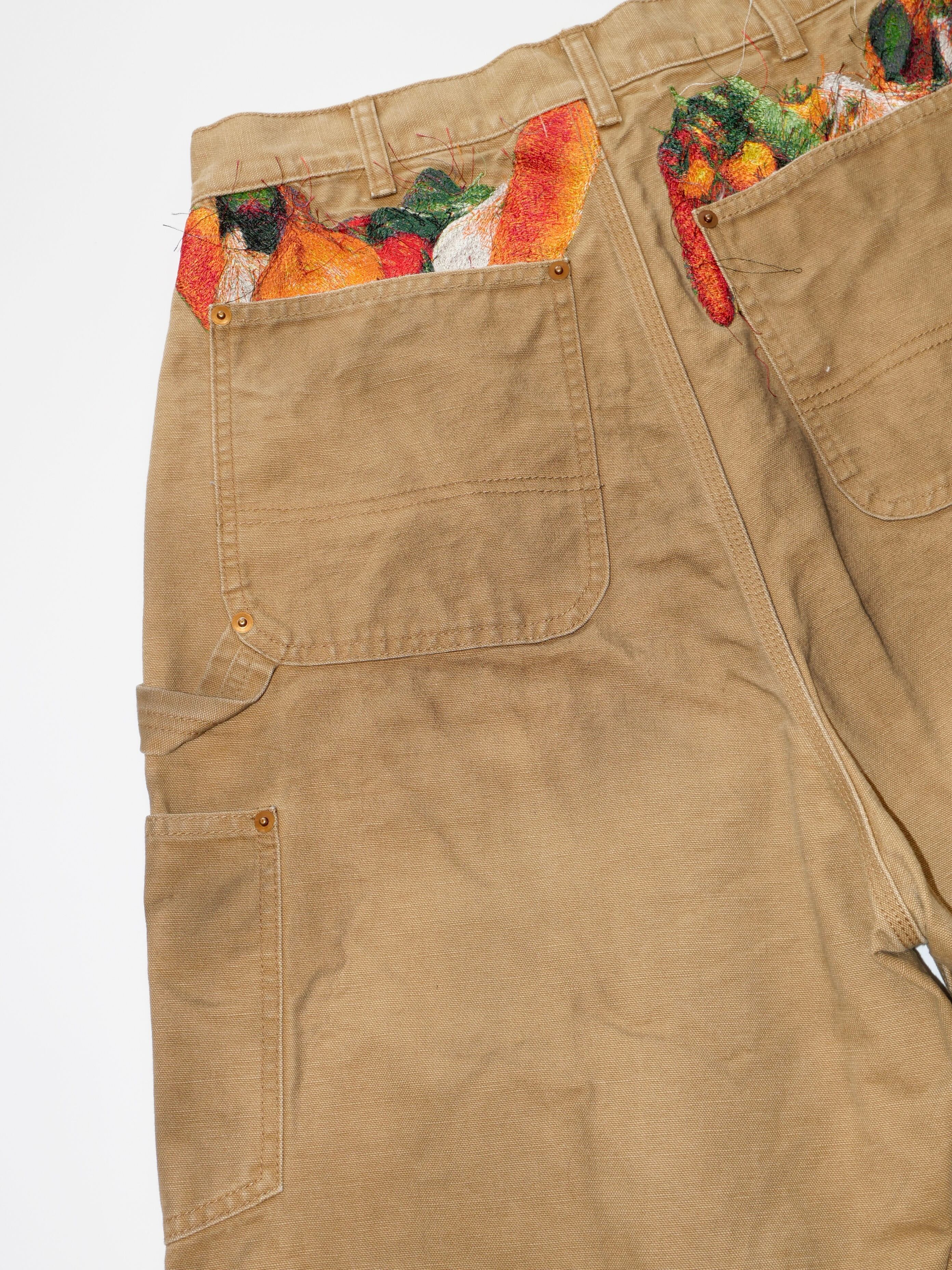doublet VEGETABLE EMBROIDERY CUT-OFF PANTS | CONSTRUCT1