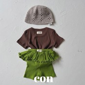 【取寄/韓国直送】CON 26/SM サマーリブTシャツ｜夏服｜韓国子供服