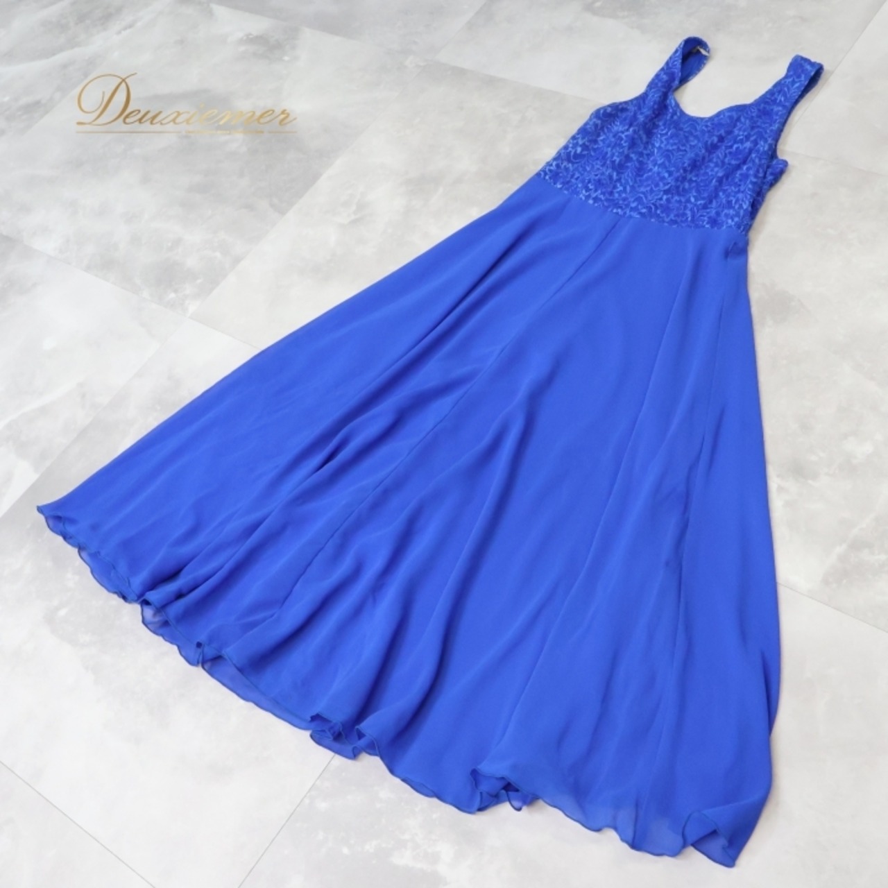 社交ダンス 衣装 チャコット Chacott ワンピース ドレス 青 レース 日本製 パーティ 発表会 無地 綺麗 軽い 薄い ブルー系 軽量 おしゃれ 美しい 上品 ダンス衣装 レディース フォーマル 衣装用ドレス イベント 薄手 パーティ ドレスアップ