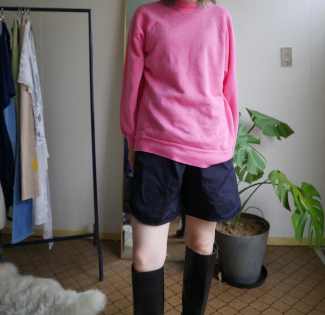 80s-90s Tultex Ultra Fleece Solid Raglan Sweat hot pink