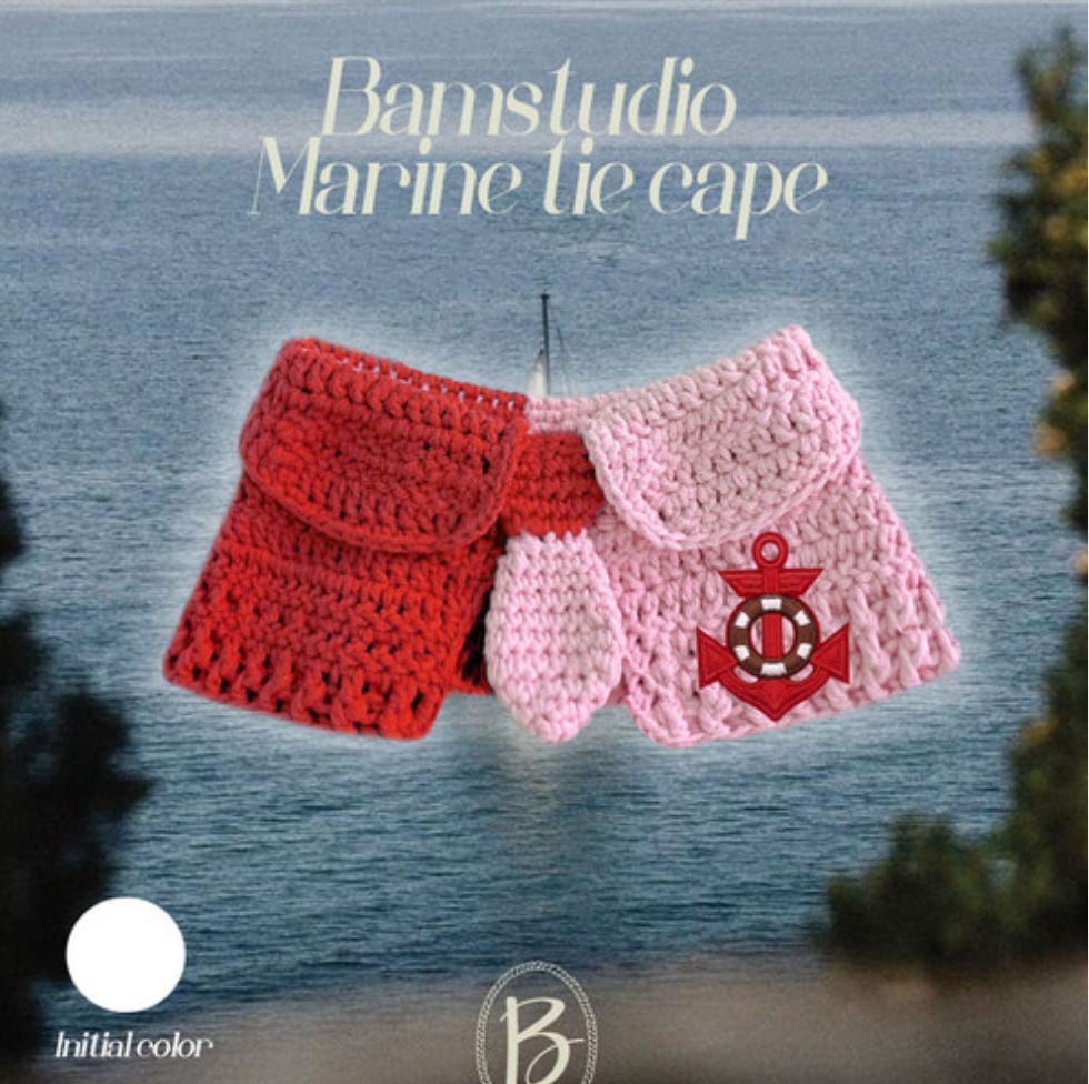 予約【Bam’studio】Marin tie Cape (Red)