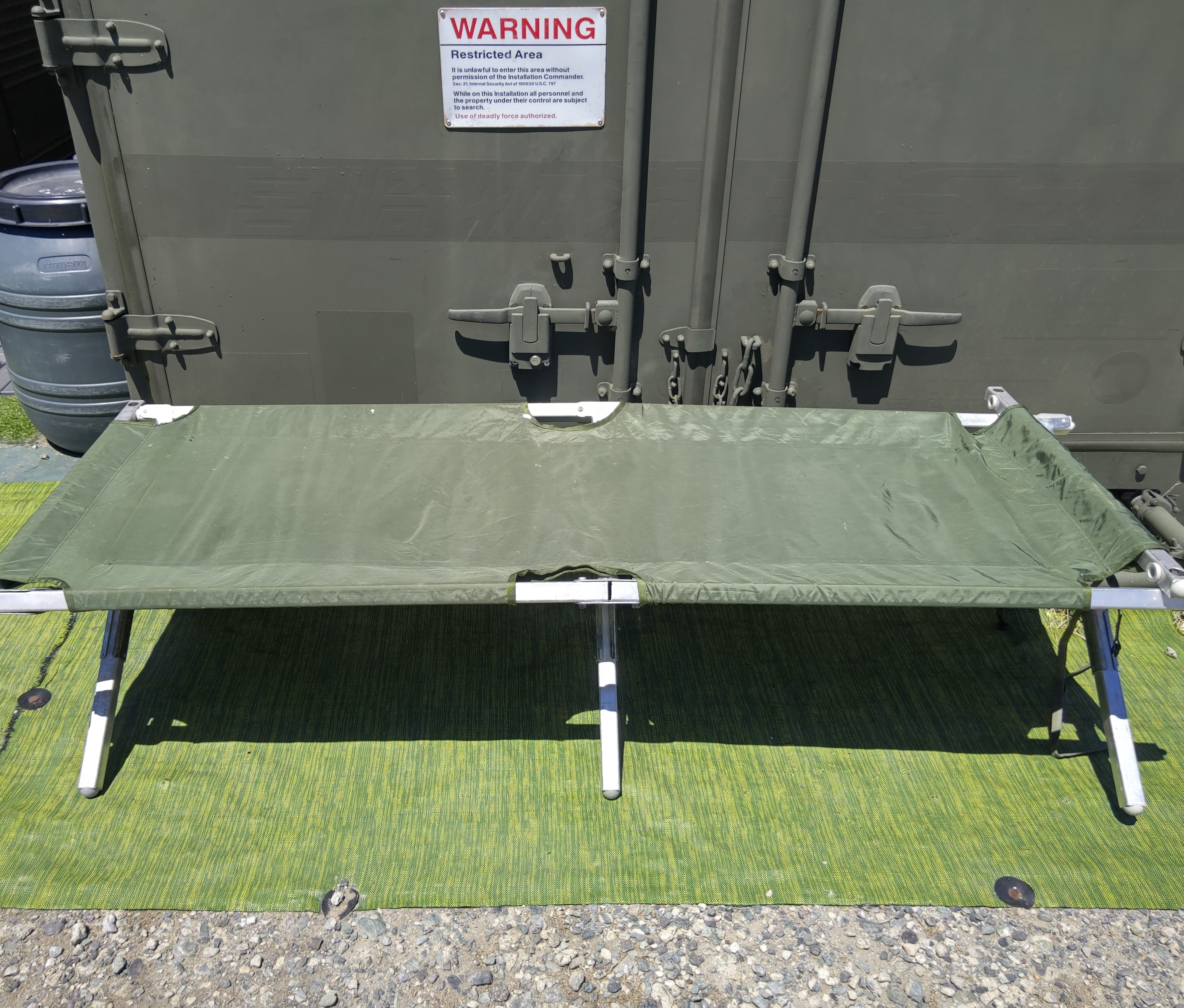 極上品 米軍 アメリカ軍放出品実物払い下げ ミリタリーGIコット 極上品 米軍 アメリカ軍放出品実物払い下げ ミリタリーGIコット
