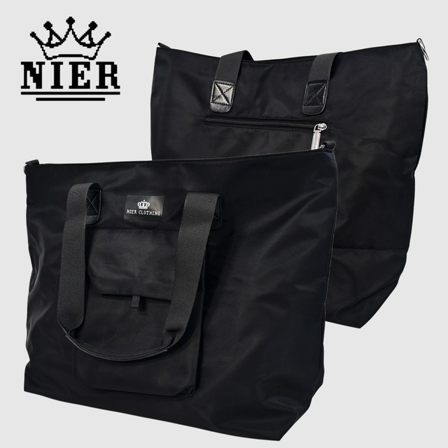 《BASEランキング１位記念プレゼント》大容量5POCKET BLACK TOTE BAG【CROWN】