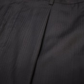 stripe wide slacks brown