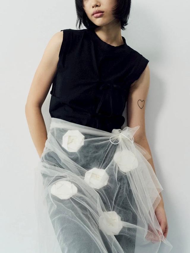 【26SS】Create Clair クリエイトクレイル / ラップスカート シアー / ORIGAMI VEIL WRAP SKIRT