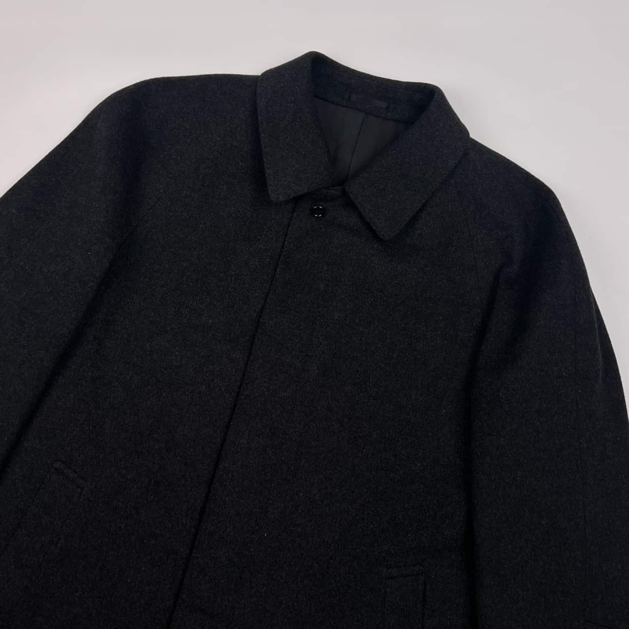 カシミヤ100% Nazareno Gabrielli ナザレノガブリエリ ステンカラー 6/ダークグレー レディース