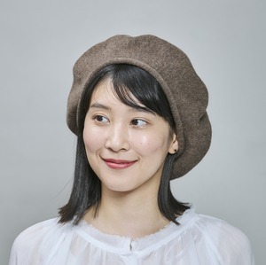 【2026AW】ウールニット ベレー｜ブラック／レッド／イエロー／グリーン／ブルー／ブラウン　　Wool Knit Beret
