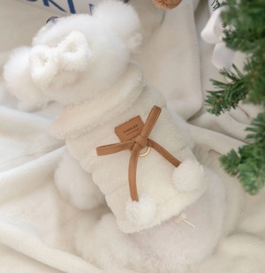 予約【todley】Winter Fluffy puffer (Ivory)