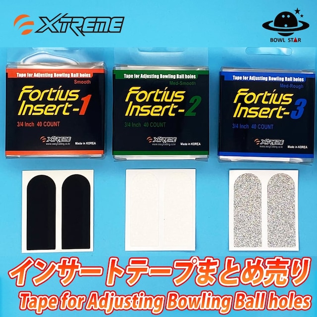 【まとめ買い・4箱入り】Xtremeインサートテープ(カット40枚入り・全4色)Tape for Adjusting Bowling Ball holes