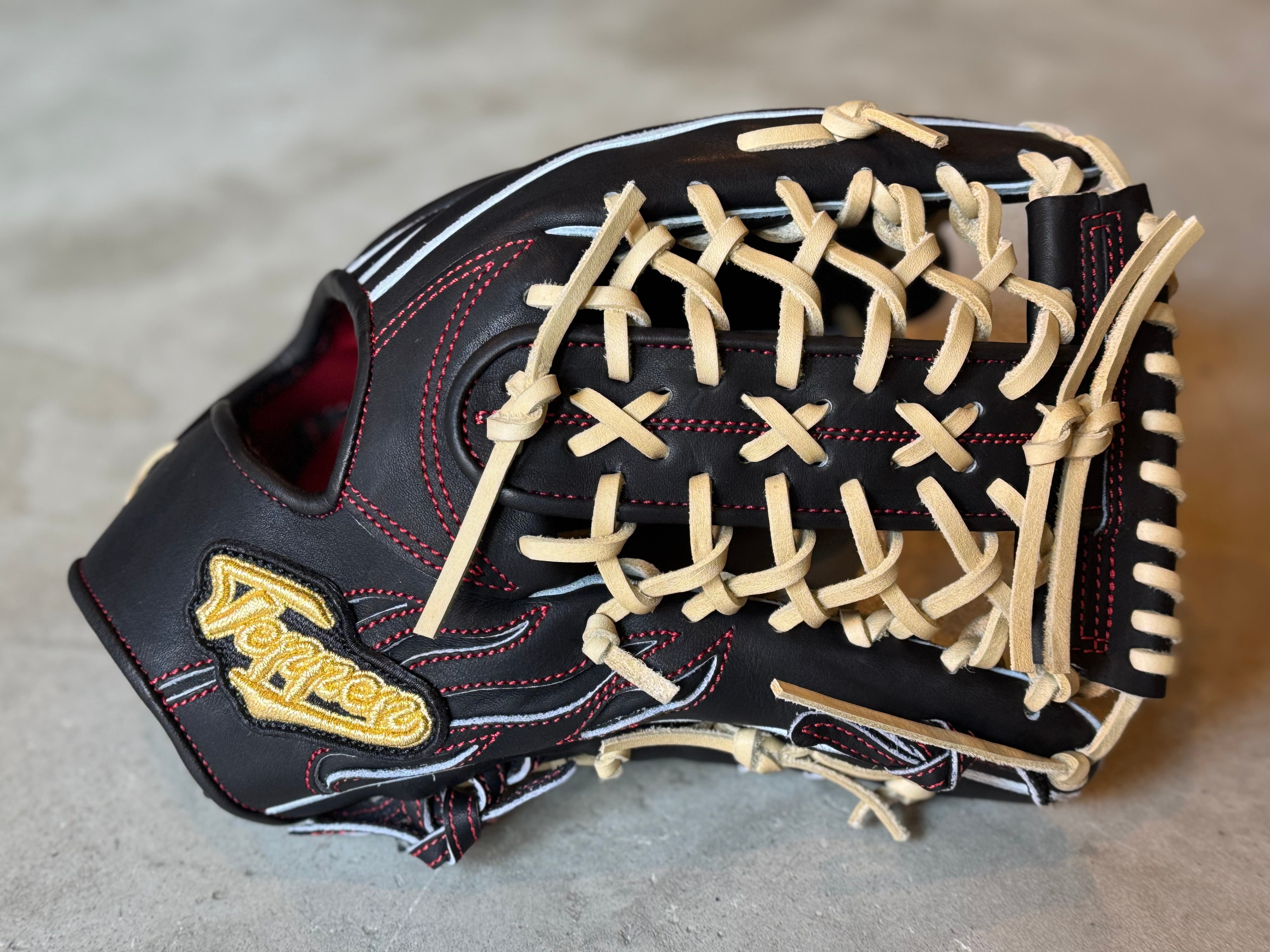 2026年限定モデル【TEPPEN】硬式用グローブ 外野手用 TTY-S ブラック